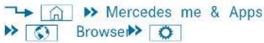 Mercedes-Benz GLS (2019) - Calling up web browser options - 1