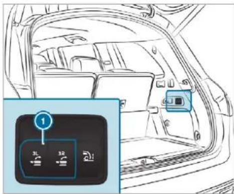 Mercedes-Benz GLS (2019) - Folding the seat backrest on the third row of seats forwards - 2