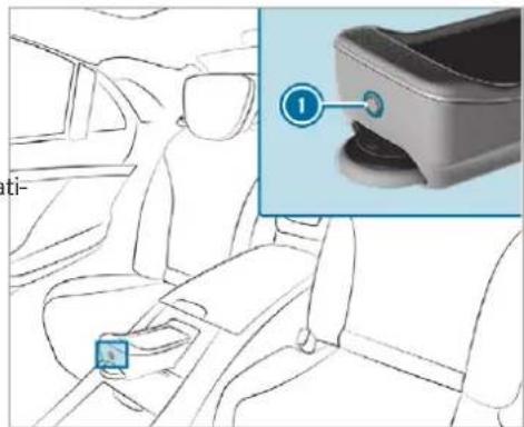 Mercedes-Benz GLS (2019) - Switching the handset on/off - 1
