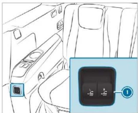 Mercedes-Benz GLS (2019) - Folding the seat backrest on the third row of seats forwards - 3