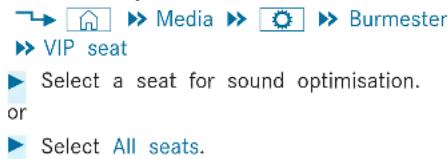 Mercedes-Benz GLS (2019) - Adjusting the seat-based sound optimisation in the Burmester® high-end 3D surround sound system - 1