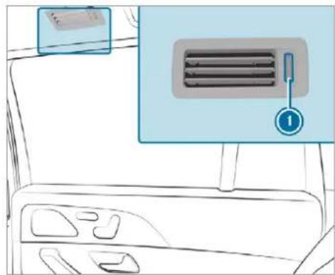 Mercedes-Benz GLS (2019) - Adjusting the front air vents - 6