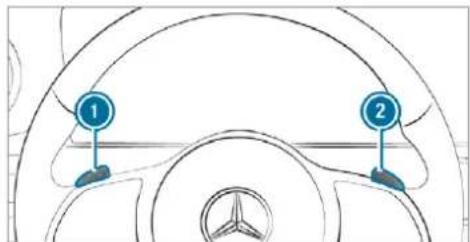 Mercedes-Benz GLS (2019) - Manual gearshifting - 3