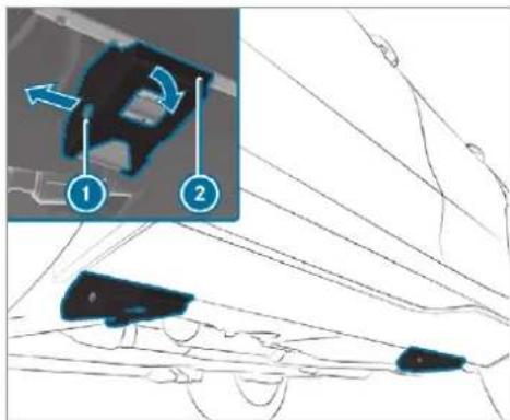 Mercedes-Benz GLS (2019) - Overview of the tyre-change tool kit - 3