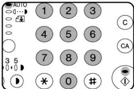 AUTO 1 2 3 4 5 6 7 8 9 * 0 # C CA 3 5 0 0