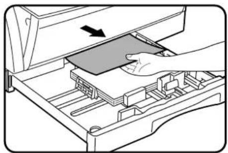 SHARP AR-163 - Close the side cover by pressing the handle on the cover. - 1