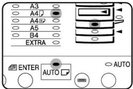A3 A4 A4 A5 B4 EXTRA ENTER AUTO AUTO