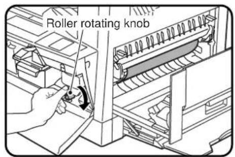 Roller rotating knob