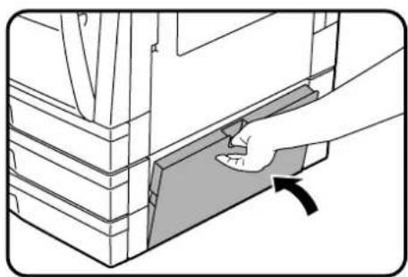 SHARP AR-163 - Gently lift and pull out the paper tray which was in use. Remove any misfed paper. - 1
