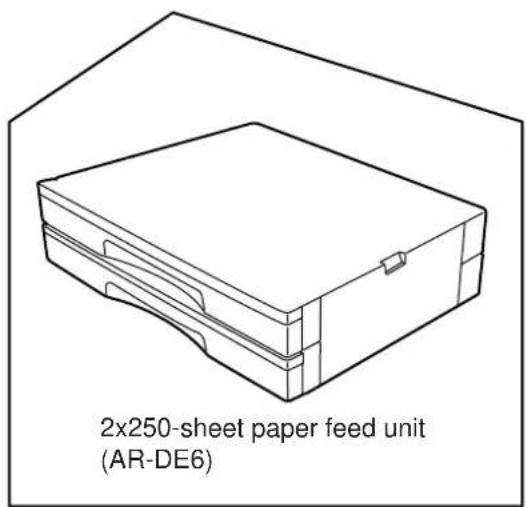 2x250-sheet paper feed unit (AR-DE6)