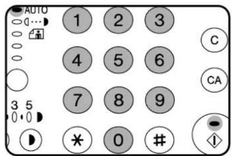 AUTO 1 2 3 4 5 6 7 8 9 * 0 # C CA 3 5 0 0