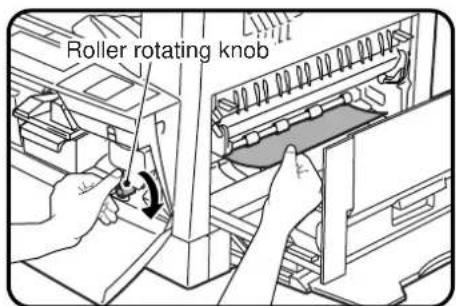 Roller rotating knob