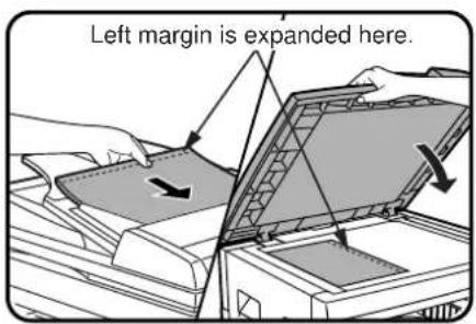 Left margin is expanded here.