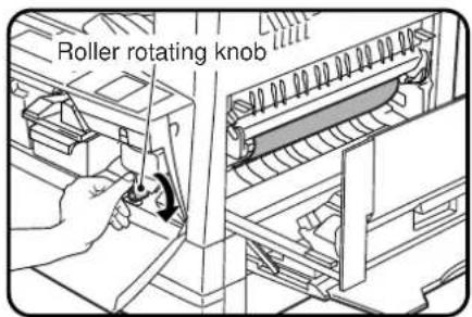 Roller rotating knob