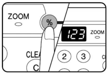 ZOOM % 123 ZOOM CLEA C ② ③ c