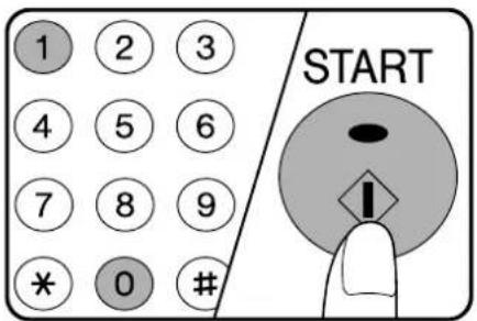 1 2 3 4 5 6 7 8 9 * 0 # START