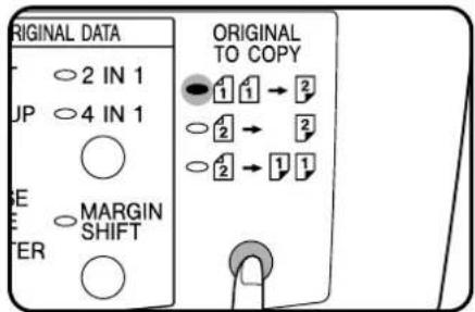SHARP AR-207 - Ensure that no original is left on the original table. Adjust the original guides to the size of the originals and set the originals face up in the document feeder tray. - 1