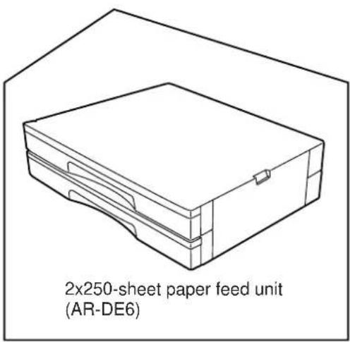 2x250-sheet paper feed unit (AR-DE6)