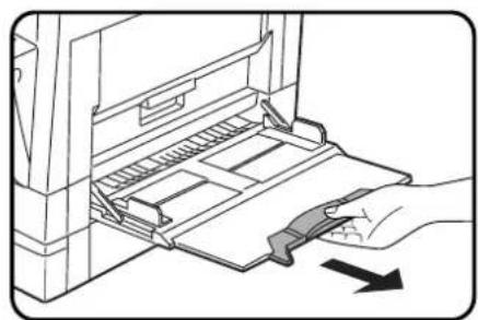SHARP AR-207 - Unfold the bypass tray. - 1