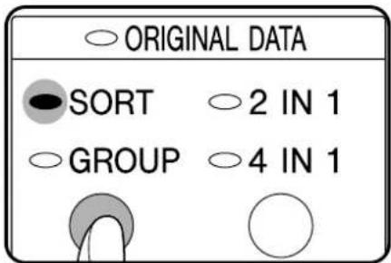 ORIGINAL DATA SORT ○2 IN 1 GROUP ○4 IN 1