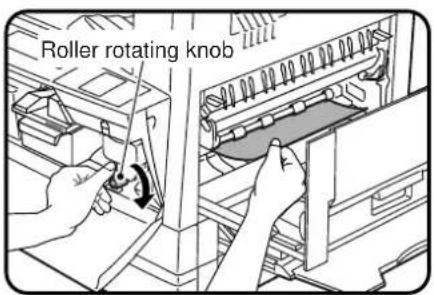 Roller rotating knob