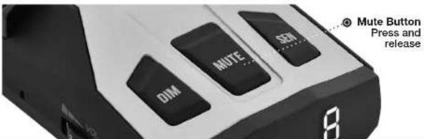 DIM MUTE SEM Mute Button Press and release
