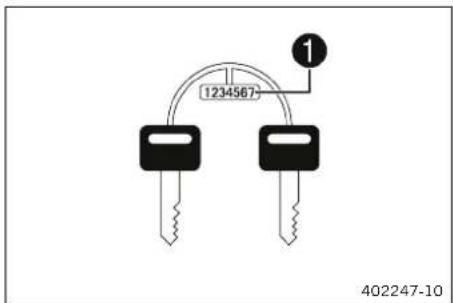 KTM 300 EXC (2020) - Key number - 1