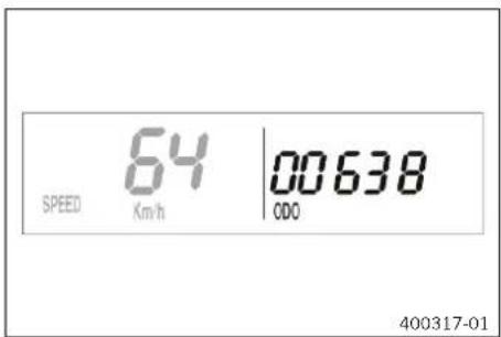 KTM 300 EXC (2020) - Display mode SPEED/ODO (odometer) - 1
