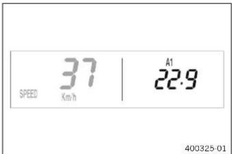 KTM 300 EXC (2020) - Display mode SPEED/A1 (average speed 1) - 1