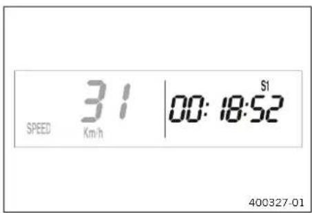 KTM 300 EXC (2020) - Display mode SPEED/S1 (stop watch 1) - 1