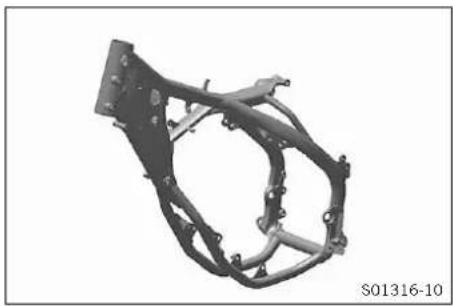 KTM 300 EXC (2020) - Checking the frame - 1