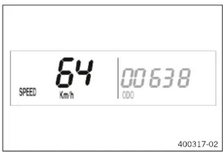 KTM 300 EXC (2020) - Display mode SPEED (speed) - 1