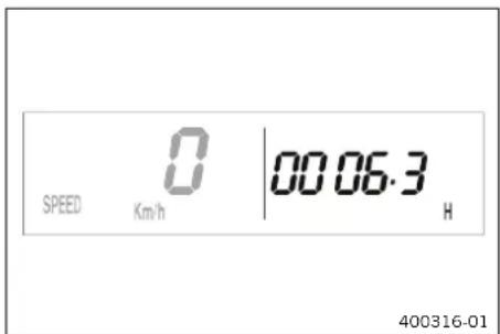 KTM 300 EXC (2020) - Display mode SPEED/H (operating hours) - 1