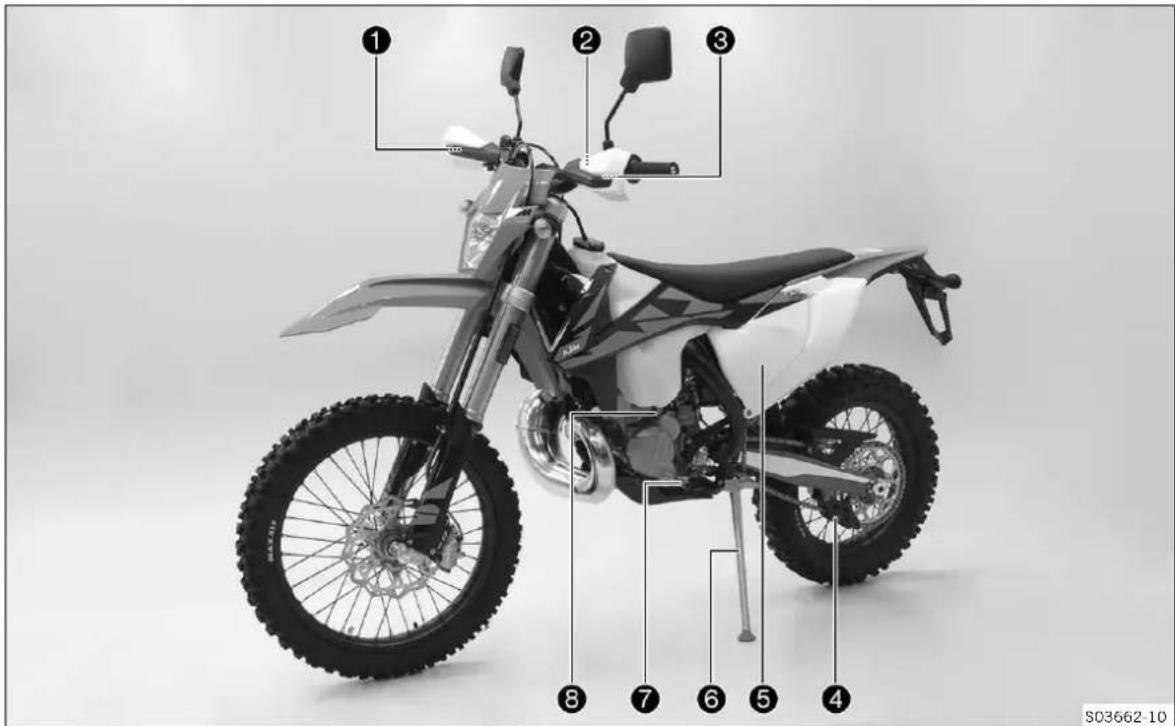 KTM 300 EXC (2020) - View of vehicle, front left (example) - 1