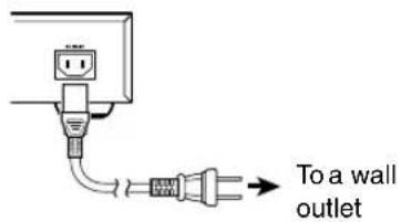To a wall outlet