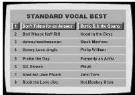 STANDARD VOCAL BEST 1 Don't Teleo for an Answer 2 Bad Whack Rent Rift 3 Subwayheadboxeman 4 Dooley Love Jings 5 Prate the Day 6 G.M. Beesan 7 Abetted Jazz Phank 8 Rock the Lost Jies Boris E.B. the Gods