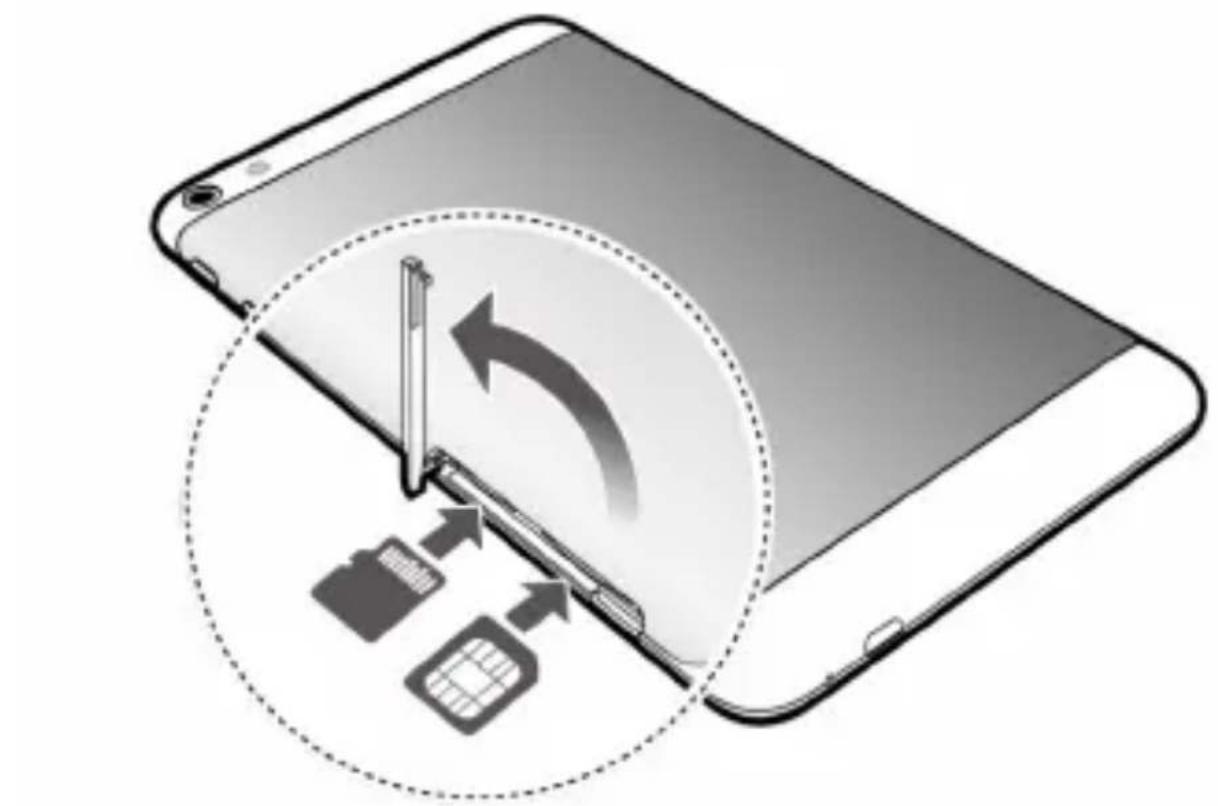 HUAWEI MediaPad T1 7.0 Pro - Memasang Kartu SIM dan Kartu microSD - 1