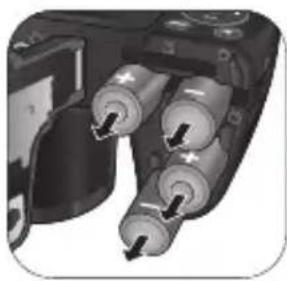 BENQ GH 700 - To remove the batteries: - 1