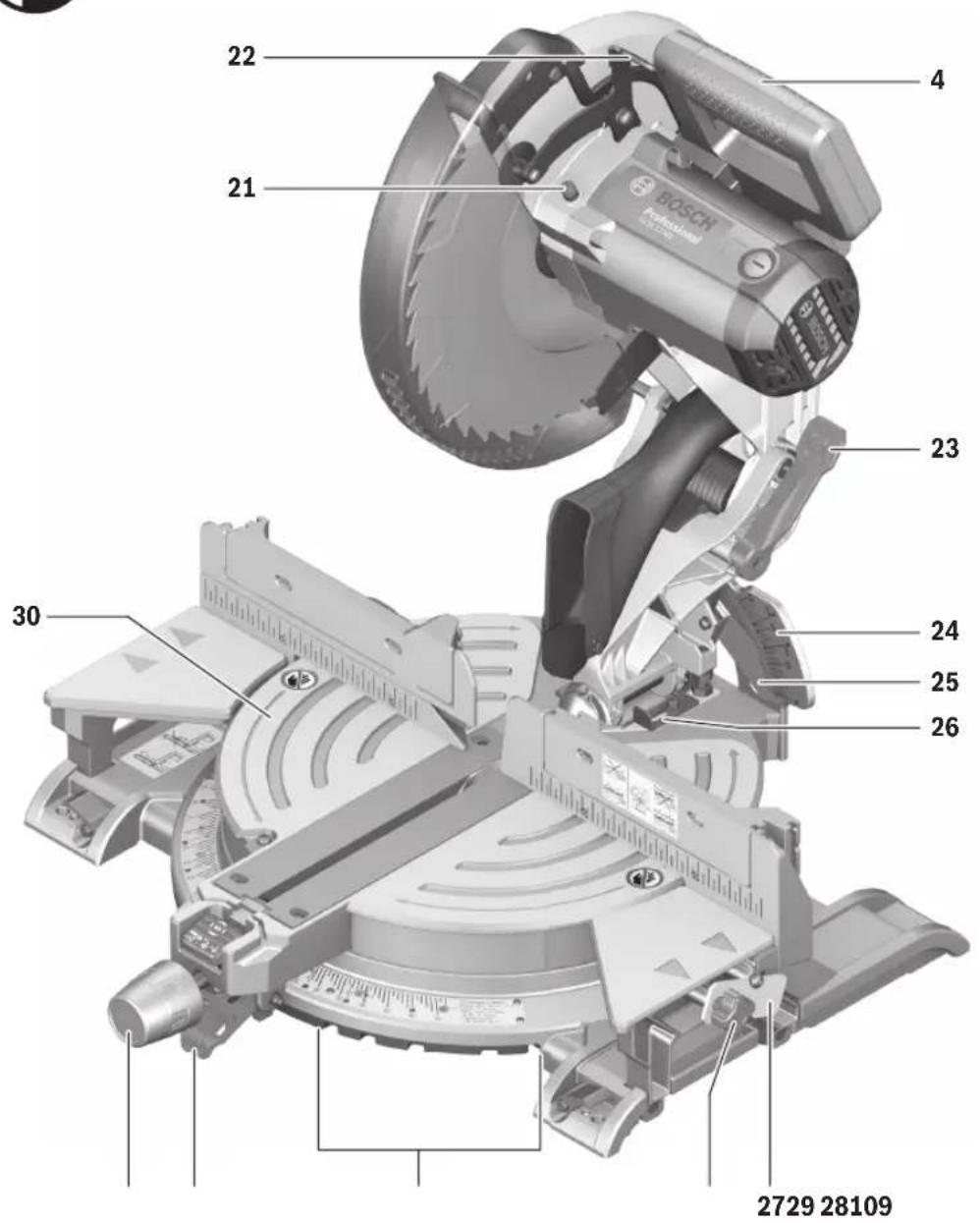 22 4 21 BOSCH Professional 23 24 25 26 30 2729 28109