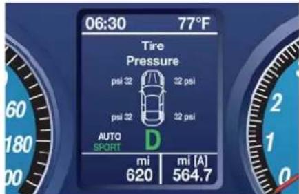 Maserati Granturismo (2019) - TirePressureScreenPage - 1