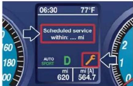 Maserati Granturismo (2019) - ScheduledMaintenance (Service)Indicator - 1
