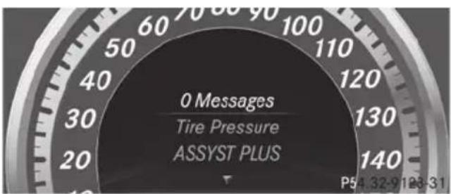 Mercedes-Benz E-Class Sedan (2011) - Activating/deactivating Lane Keeping Assist - 1