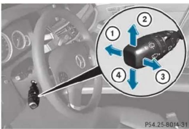 Mercedes-Benz E-Class Sedan (2011) - Combination switch - 1