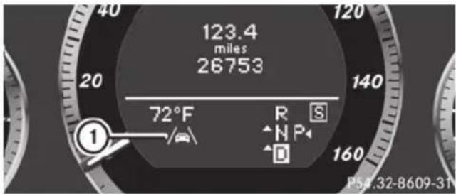 Mercedes-Benz E-Class Sedan (2011) - WARNING - 1