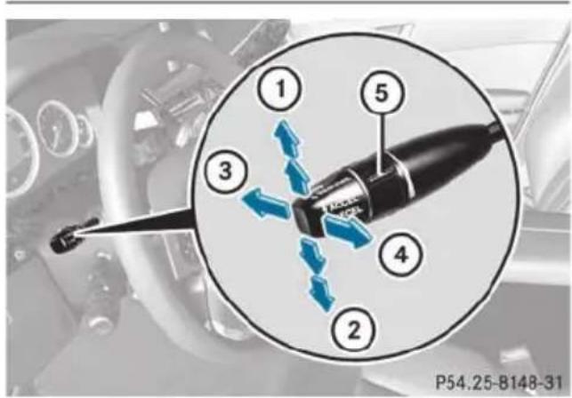 Mercedes-Benz E-Class Sedan (2011) - Cruise control lever - 1