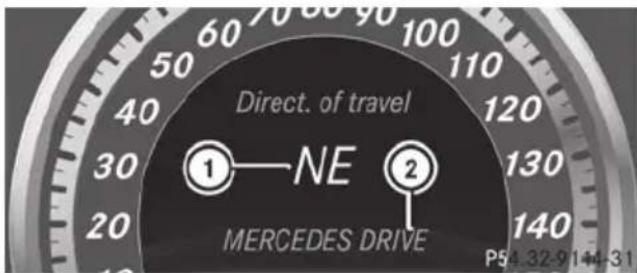 Mercedes-Benz E-Class Sedan (2011) - Route guidance inactive - 1