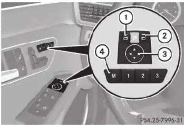 Mercedes-Benz E-Class Sedan (2011) - Setting and storing the parking position - 1