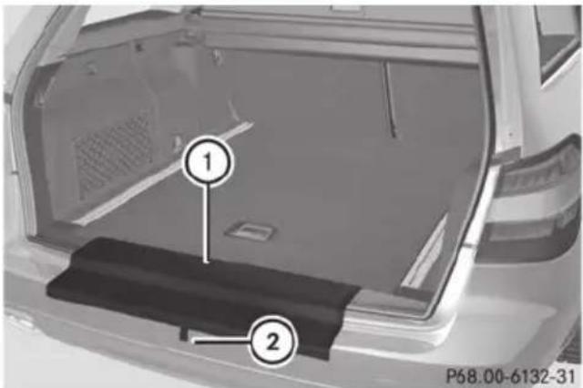 Mercedes-Benz E-Class Sedan (2011) - EASY-PACK rear sill protector (Wagon) - 1