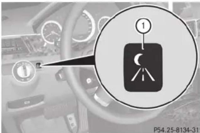 Mercedes-Benz E-Class Sedan (2011) - Switching on Night View Assist Plus - 1