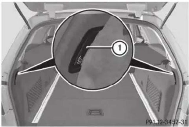 Mercedes-Benz E-Class Sedan (2011) - Folding the rear seat backrest forward - 1